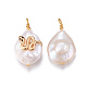 Natural Cultured Freshwater Pearl Pendants PEAR-E013-20A-1