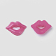 アクリル唇形のカボション  バレンタインデーのために  ミックスカラー  18x13x3.5mm X-BUTT-E024-A-M-2