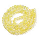 Transparent Crackle Baking Painted Glass Beads Strands X1-DGLA-T003-01A-15-2