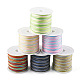 Pandahall 6 Rolls 6 Colors Segment Dyed Nylon Chinese Knotting Cord NWIR-TA0001-04-1