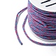 綿編み糸  スプールで  ラウンド  ミディアム蘭  1.2mm  約21.87ヤード（20m）/ロール OCOR-B003-01A-10-3