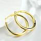 Awesome Design Ring Brass Hoop Earrings EJEW-BB01544-3