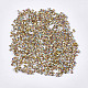環境に優しい先のとがった樹脂ラインストーン  バックメッキとアブカラーメッキ  ダイヤモンド形状  ライトスモークトパーズ  4.7mm  約4320個/袋 CRES-R120-4.7mm-AB-06-2