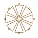 PandaHall Elite 30pcs 39 x 25mm Antique Bronze Triangle Framework Open Back Bezel Charms Pendant Blanks for UV Resin Crafts Jewelry Making PH-PALLOY-G233-06AB-7