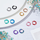 Anattasoul 20 шт. 10 цвета 304 серьги-кольца из нержавеющей стали для женщин EJEW-AN0003-84-7
