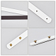 SUPERFINDINGS 2 Sets 2 Colors White Bronze Faux Leather Purse Handles 60x1.85cm PU Leather Bag Strap Replacement with Iron Rivets White and Brown Handbag Handle Belt for Bag Making Supplies FIND-FH00007-94A-5