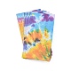 Pandahall Elite rectangle avec sac en papier kraft à motif tie-dye CARB-PH0002-07-2