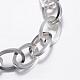 304 Stainless Steel Cable Chain Bracelets BJEW-P064-08P-2