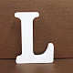 手紙木製装飾品  家の結婚式の装飾撮影の小道具  文字.l  100x100x15mm LETT-PW0002-61L-1