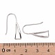 925 crochets de boucle d'oreille en argent rhodié STER-F033-41P-4