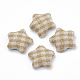 Cloth Fabric Beads WOVE-N006-07E-1