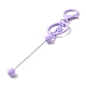Schlüsselanhänger aus sprühlackierter Legierung mit Perlen für die Schmuckherstellung KEYC-A011-02A-2