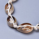 Adjustable Cowrie Shell Beads Beaded Necklaces NJEW-JN02394-3