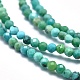 Chapelets de perles en turquoise de HuBei naturelle G-M353-A17-2mm-3