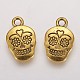 Mexico Holiday Day of the Dead Sugar Skull Tibetan Style Alloy Metal Pendants TIBEP-21061-AG-FF-2