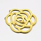 Zinc Alloy Flower Rose Pendants for Valentine's Day Gift Making PALLOY-E377-02G-1