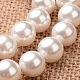 Colorful Polished Round Grade A Shell Pearl Bead Strands BSHE-M025-A-12mm-1