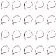 NBEADS 50 Pcs Lever Back Earrings French Hook Ear Wire Open Loop for Jewellery Making STAS-NB0004-08P-1