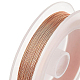 Benecreat 3 hebras de alambre de cobre para manualidades CWIR-BC0008-0.4mm-R-5