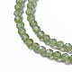 Chapelets de perles en péridot naturel G-F596-04-3mm-3