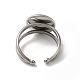 304 Stainless Steel Cuff Ring Settings STAS-E202-02C-P-3