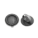 Vintage base anillo de hierro componentes del anillo de dedo de acero PALLOY-Q300-23AS-NR-1