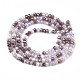 Chapelets de perles en verre électroplaqué EGLA-S192-001A-B01-2