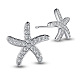 SHEGRACE Delicate Rhodium Plated 925 Sterling Silver Ear Studs JE168A-1
