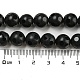 Brins de perles rondes en onyx noir naturel G-L271-02-10mm-2