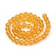 Synthetic Citrine Beads Strands G-S150-14-12mm-3
