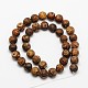 Tibetan Buddhism Jewelry Findings Tibetan Style 3-Eye dZi Beads TDZI-L002-10mm-02-2