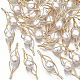 Connecteurs en plastique ABS imitation perles X-KK-N235-001-1