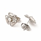 Flower Rack Plating Brass Stud Earrings for Women EJEW-H091-21P-2