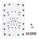 Retro Style Nail Decals Stickers MRMJ-T007-31A-2