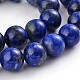 Lapis lazuli naturales hebras de perlas redondas G-M230-02-10mm-1