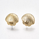 Brass Stud Earring Findings KK-S350-029G-1