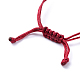 Création de bracelets de corde en nylon tressée AJEW-M001-M-4
