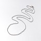 316 collares de cadena cable de acero inoxidable quirúrgico X-NJEW-JN01047-03-1