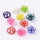Handmade Polymer Clay 3D Flower Lotus Beads CLAY-Q203-20mm-M-1