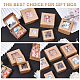 BENECREAT 24Pcs 6 Styles Paper with PVC Candy Boxes CON-BC0002-14A-7
