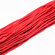 ブレンドされた編み糸  レッド  2mm  約47グラム/ロール  5のロール/バンドル  10のバンドル/袋 YCOR-R019-15-1