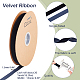 Single Face Velvet Ribbons OCOR-WH0080-14A-01-2