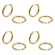 Unicraftale золотые маленькие серьги-кольца для женщин и мужчин 6 пара 18 мм гипоаллергенная серьга из нержавеющей стали серьги-кольца 1x0.7 мм маленькие серьги-кольца набор компонентов шнуров STAS-UN0002-60G-09-7