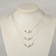 Girlfriend Valentines Day Ideas Brass Beads Round Jewelry Sets: Bracelets & Necklaces SJEW-JS00685-8-3