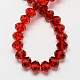 Handmade Imitate Austrian Crystal Faceted Rondelle Glass Beads X-G02YI0G1-2