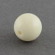 Abalorios de la bola de acrílico bubblegum grueso sólidos SACR-R835-20mm-10-2