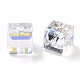 Galvanoplastie perles de verre transparentes EGLA-B003-01A-03-3