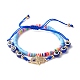 Handmade Polymer Clay Heishi Beads Stretch Bracelets Set BJEW-JB07349-04-1
