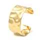 304ステンレス鋼の織り目加工の袖口の腕輪  ゴールドカラー  内径：2-1/2インチ（6.4cm） BJEW-Q773-05G-1