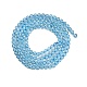 Natürliche blaue Topas-Perlenstränge&nbsp;G-P553-A01-01-3